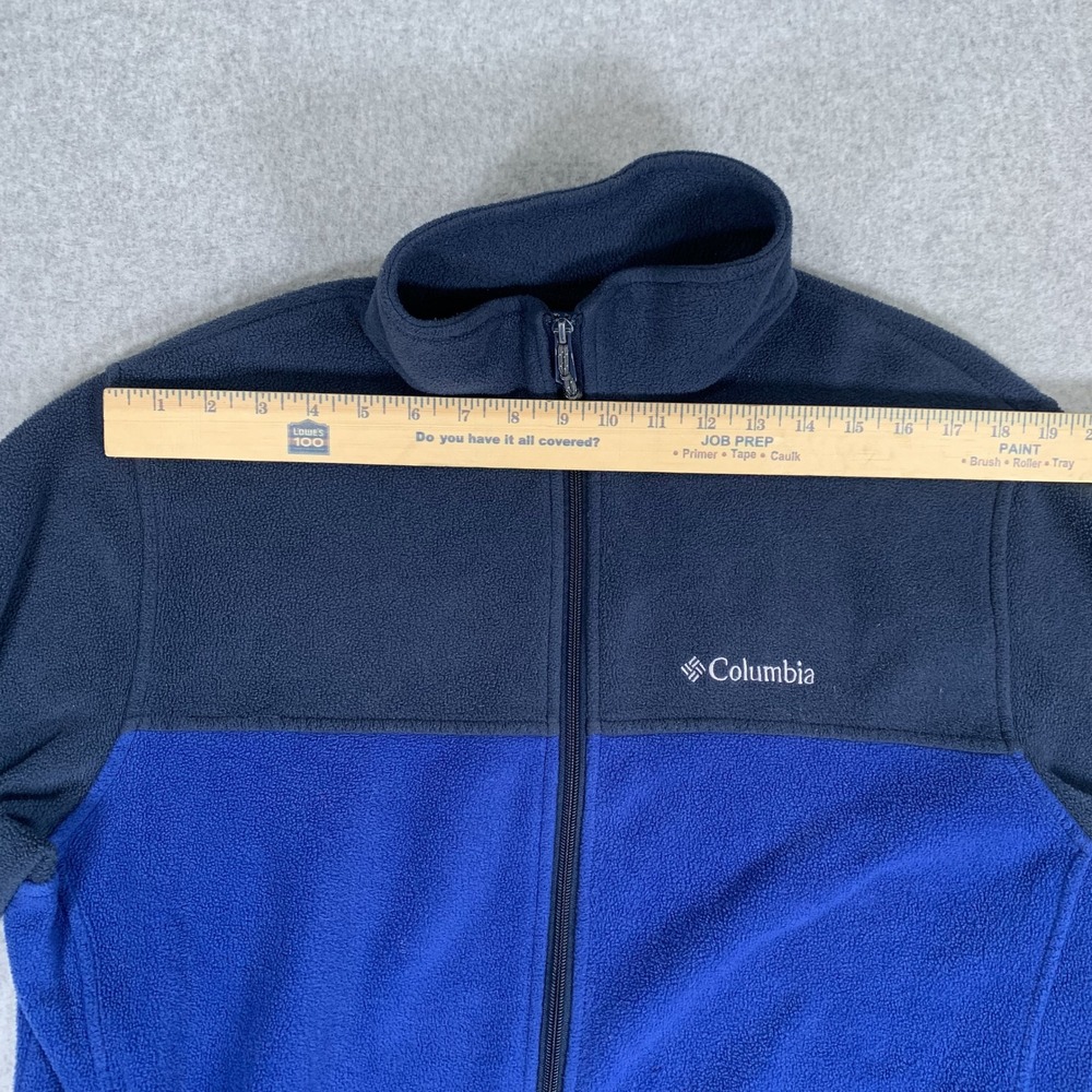 Columbia Fleece Jacket Mens Large Blue Colorblock Full Zip WM3220 Outdoor - Picture 10 of 16